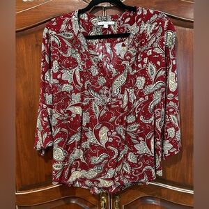 Fun 2 Fun Paisley Print Women's Top